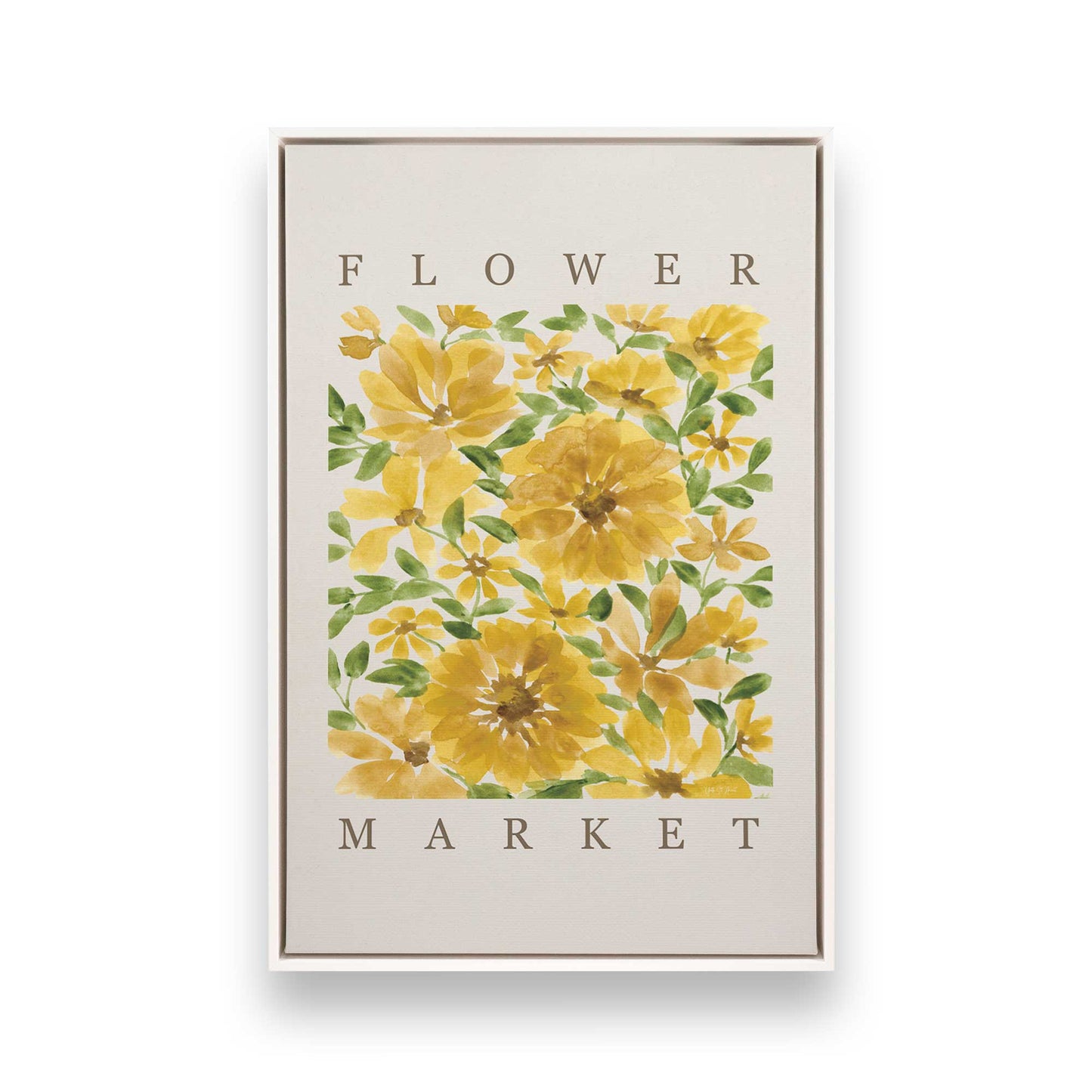 [Color:Opaque White], Picture of art in a White frame