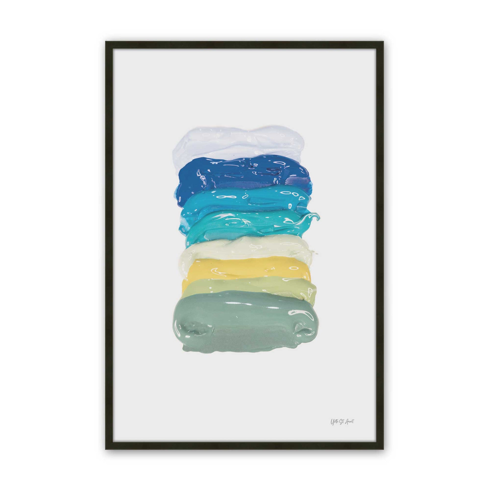 [Color:Satin Black], Picture of art in a Satin Black frame
