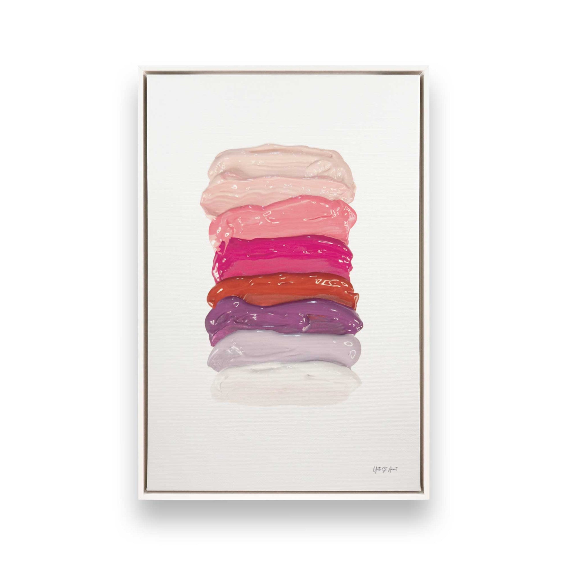 [Color:Opaque White], Picture of art in a White frame