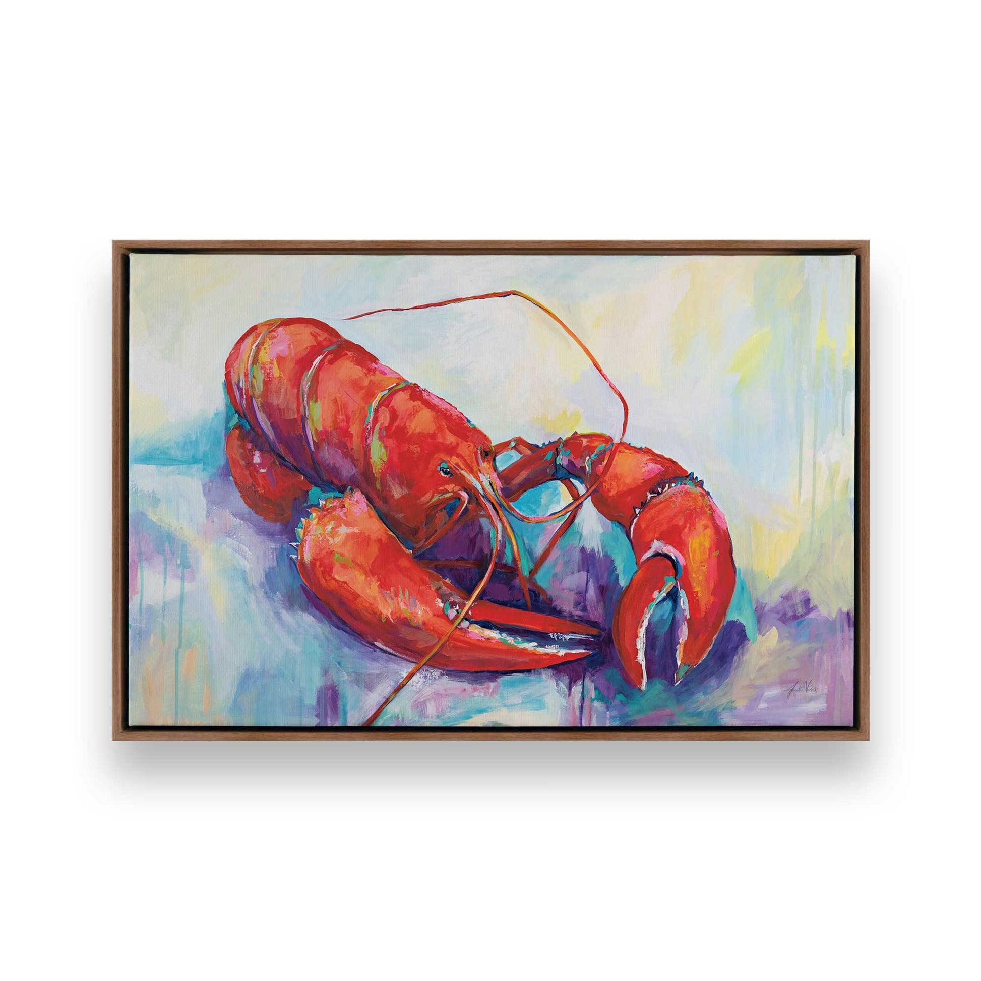 [Color:Walnut], Picture of art in a Walnut frame