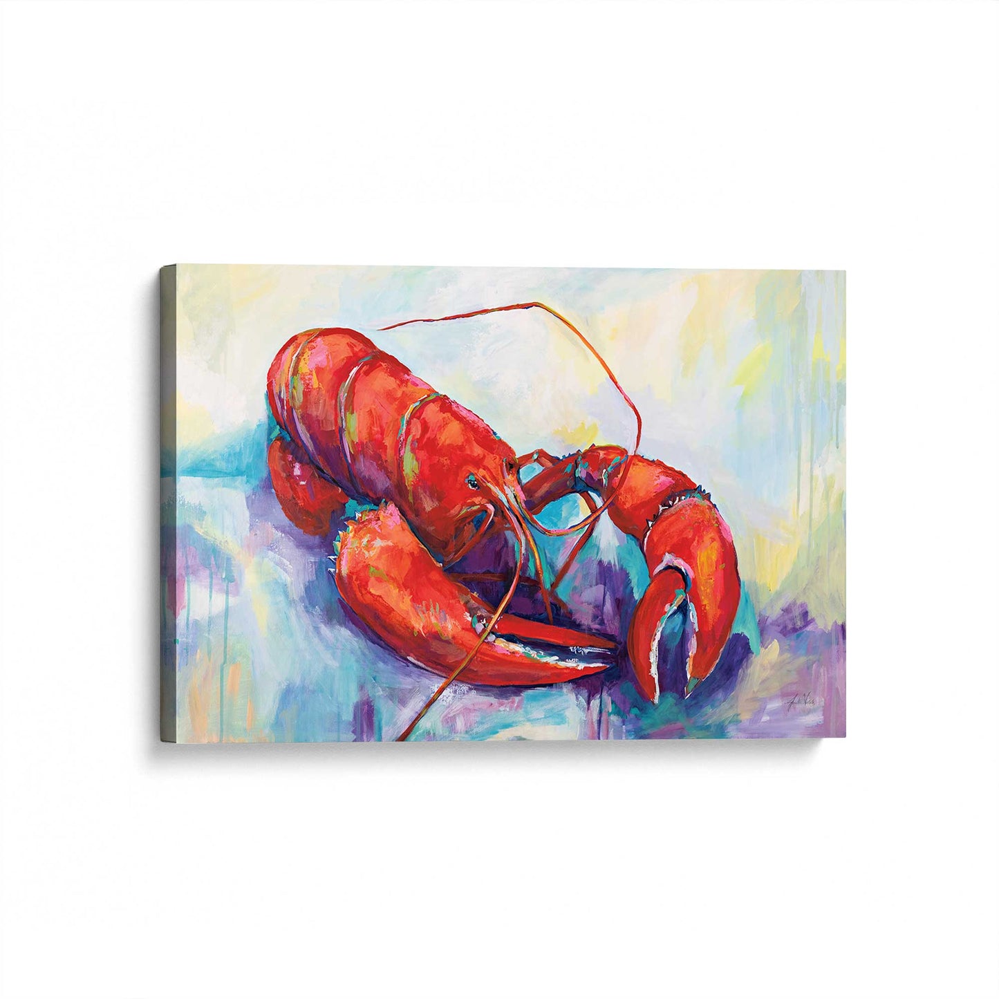 [Color:Stretched Canvas], Picture of art at an angle
