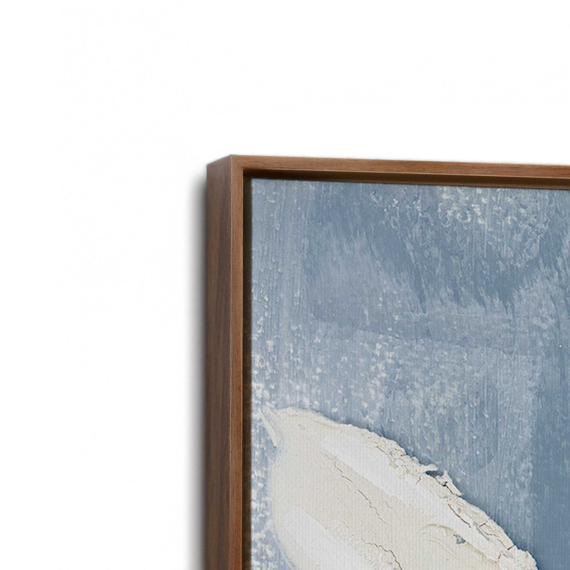 [Color:Walnut], Picture of art in a Walnut frame at an angle