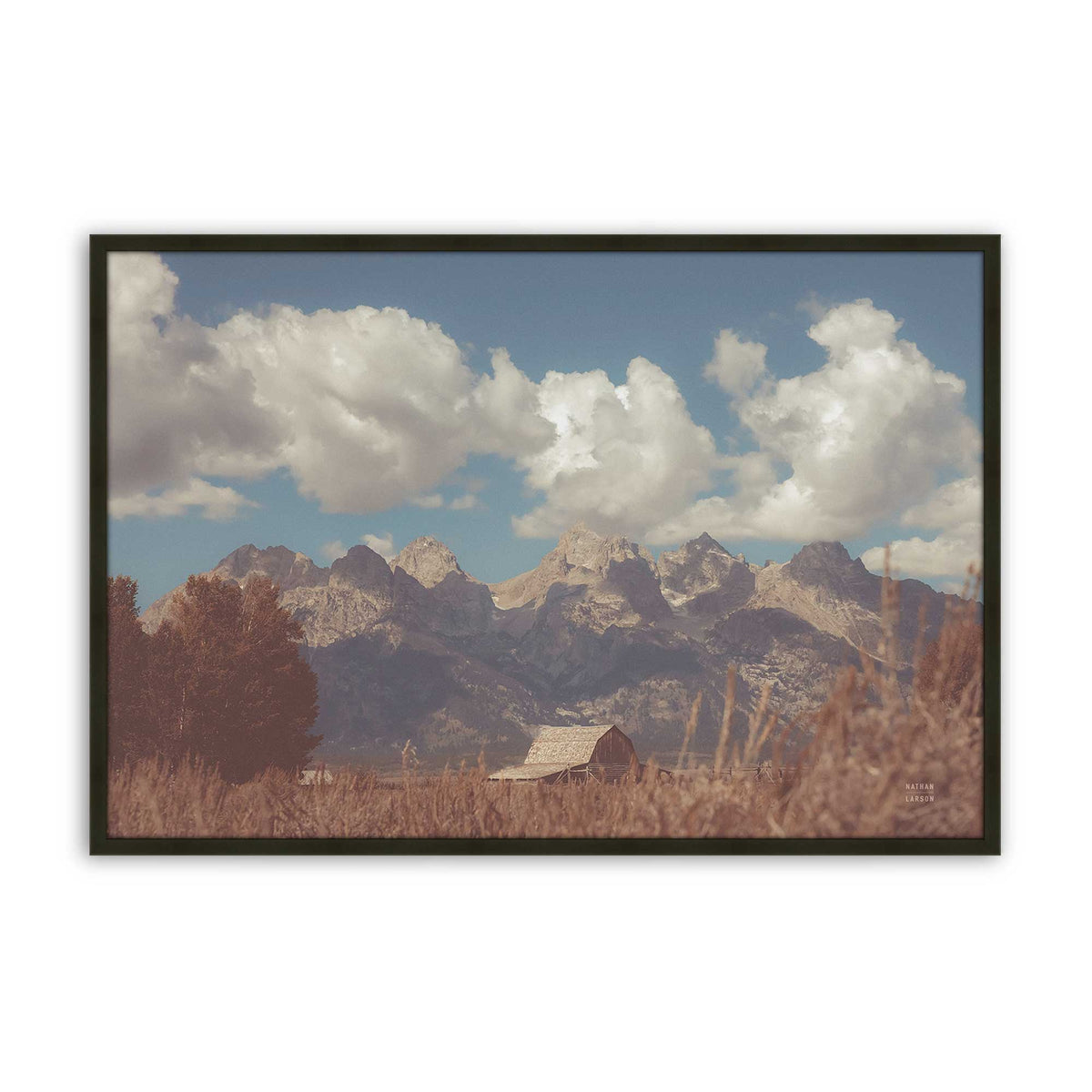 [Color:Satin Black], Picture of art in a Satin Black frame