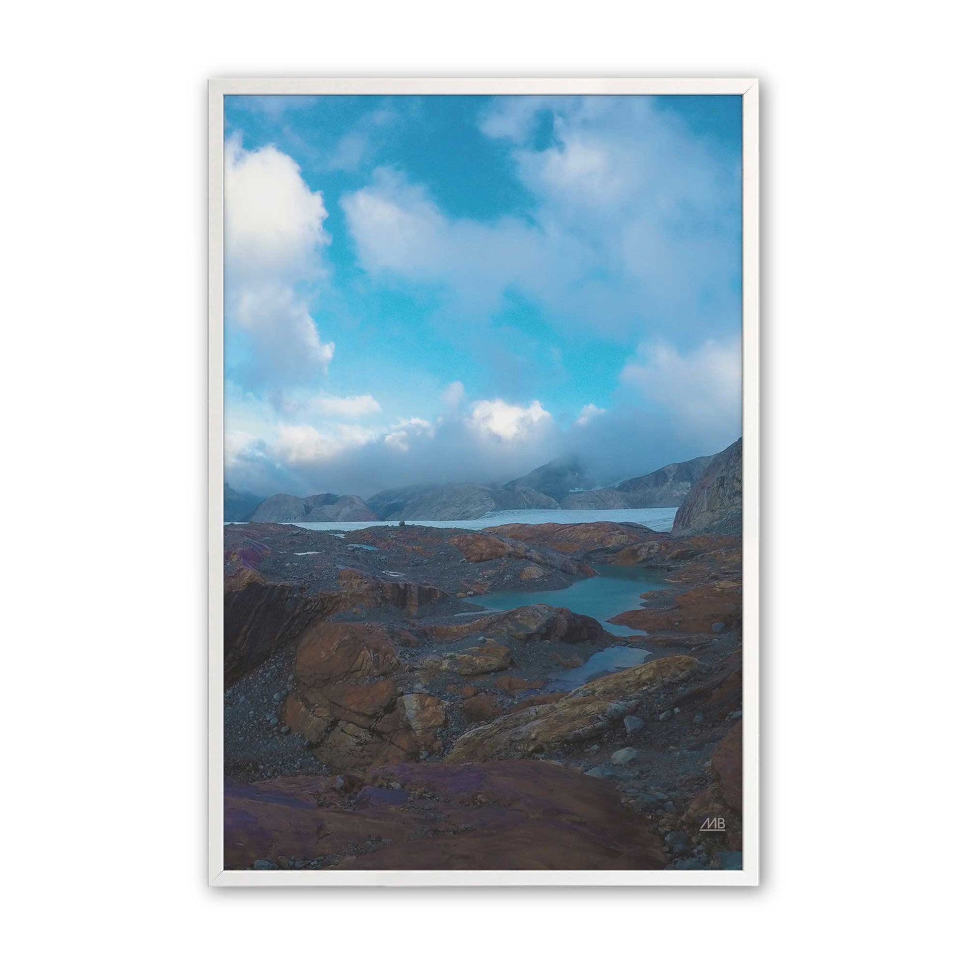 [Color:Opaque White], Picture of art in a Opaque White frame