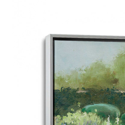 [Color:Polished Chrome], Picture of art in a Polished Chrome frame at an angle