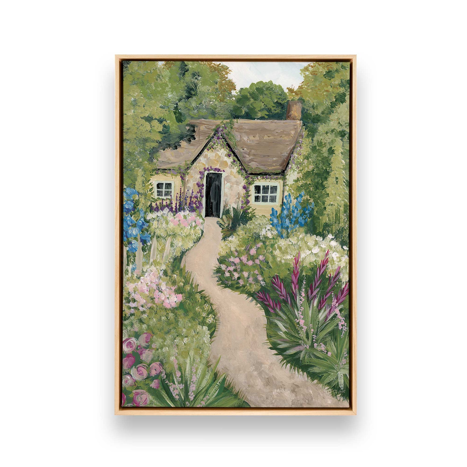 [Color:American Maple], Picture of art in a American Maple frame