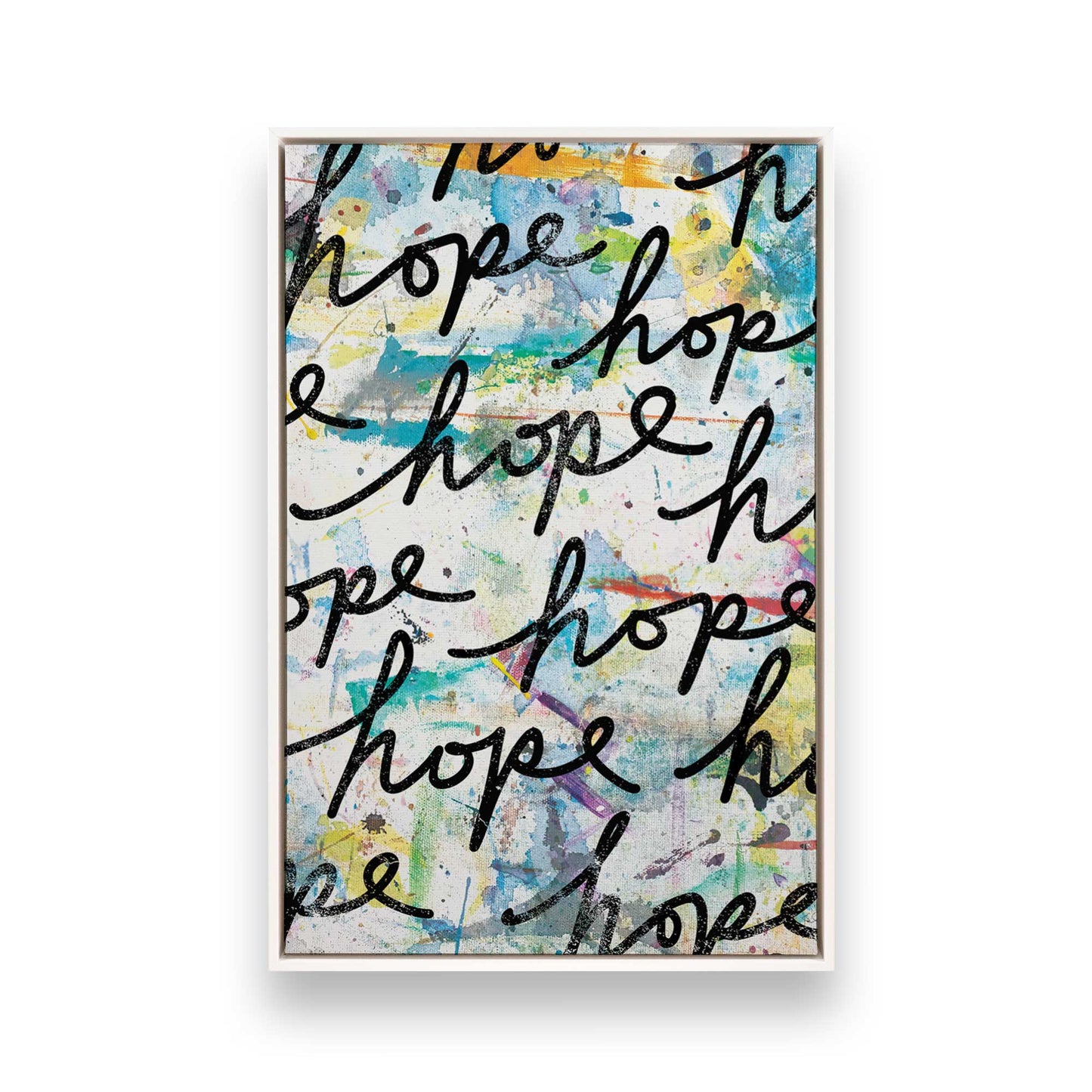 [Color:Opaque White], Picture of art in a White frame