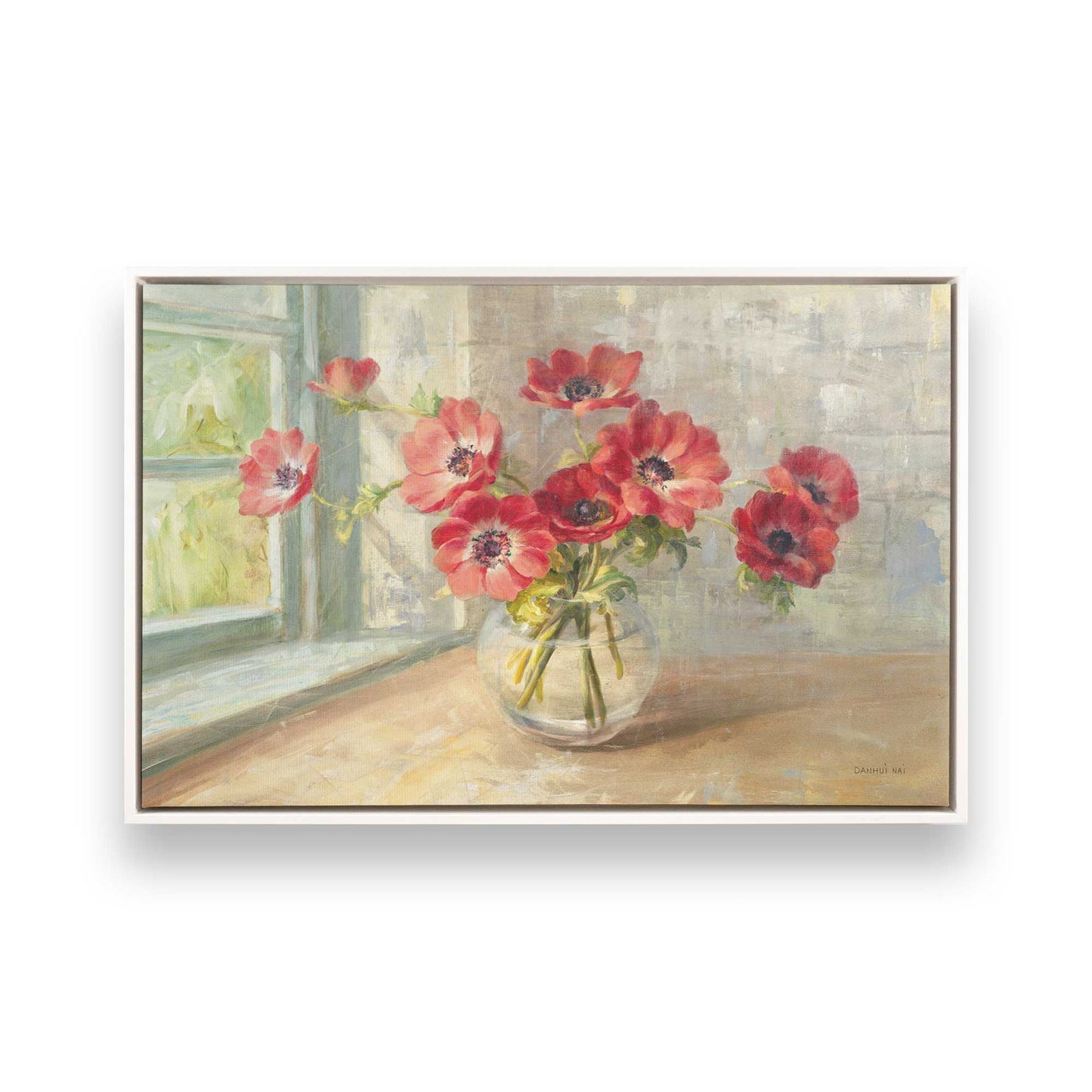 [Color:Opaque White], Picture of art in a White frame