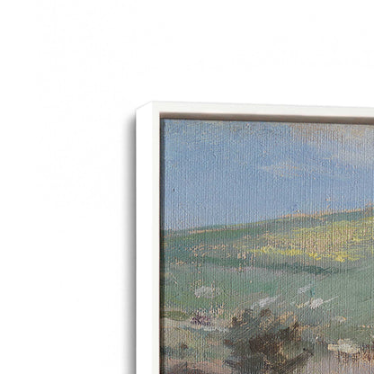 [Color:Opaque White], Picture of art in a White frame at an angle