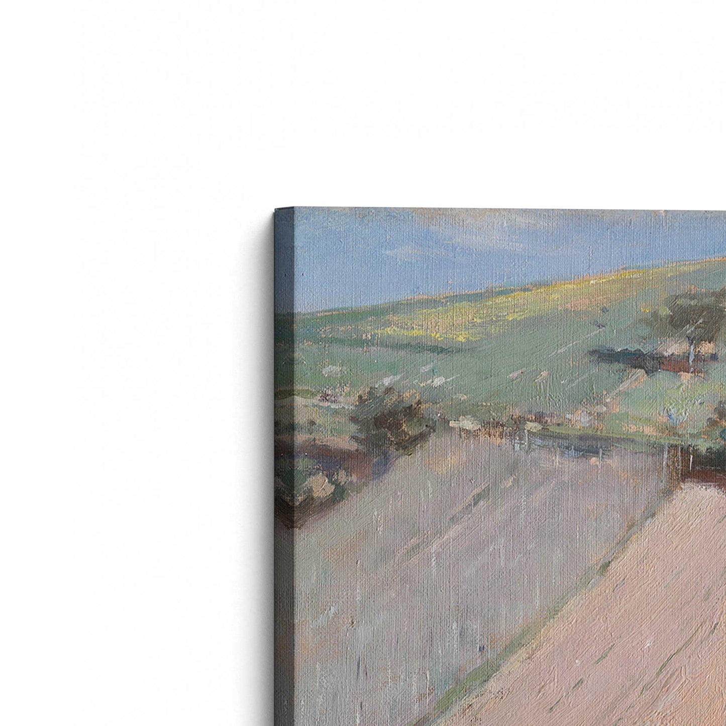 [Color:Stretched Canvas], Picture of the corner of the art