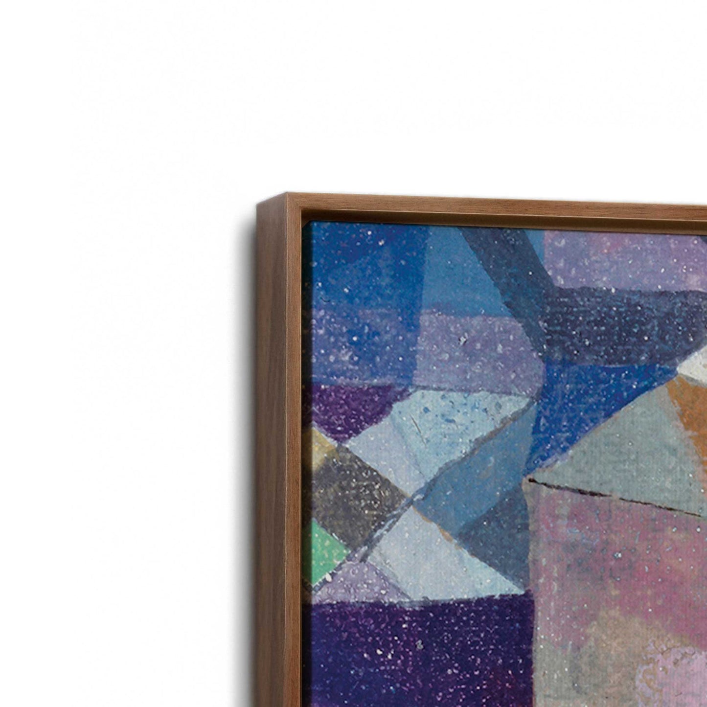 [Color:Walnut], Picture of art in a Walnut frame at an angle