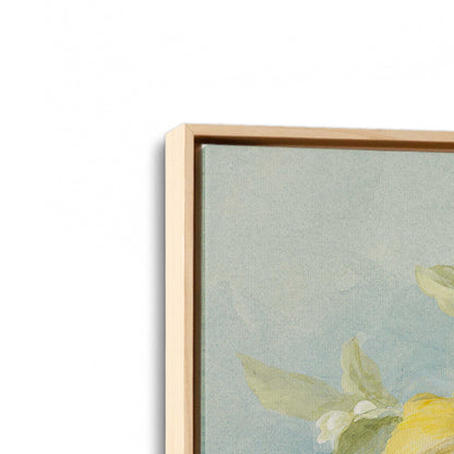 [Color:American Maple], Picture of art in a American Maple frame at an angle
