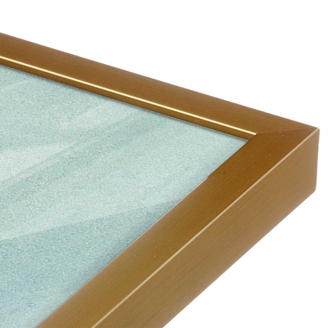 [Color:Polished Gold], Picture of art in a Polished Gold frame at an angle