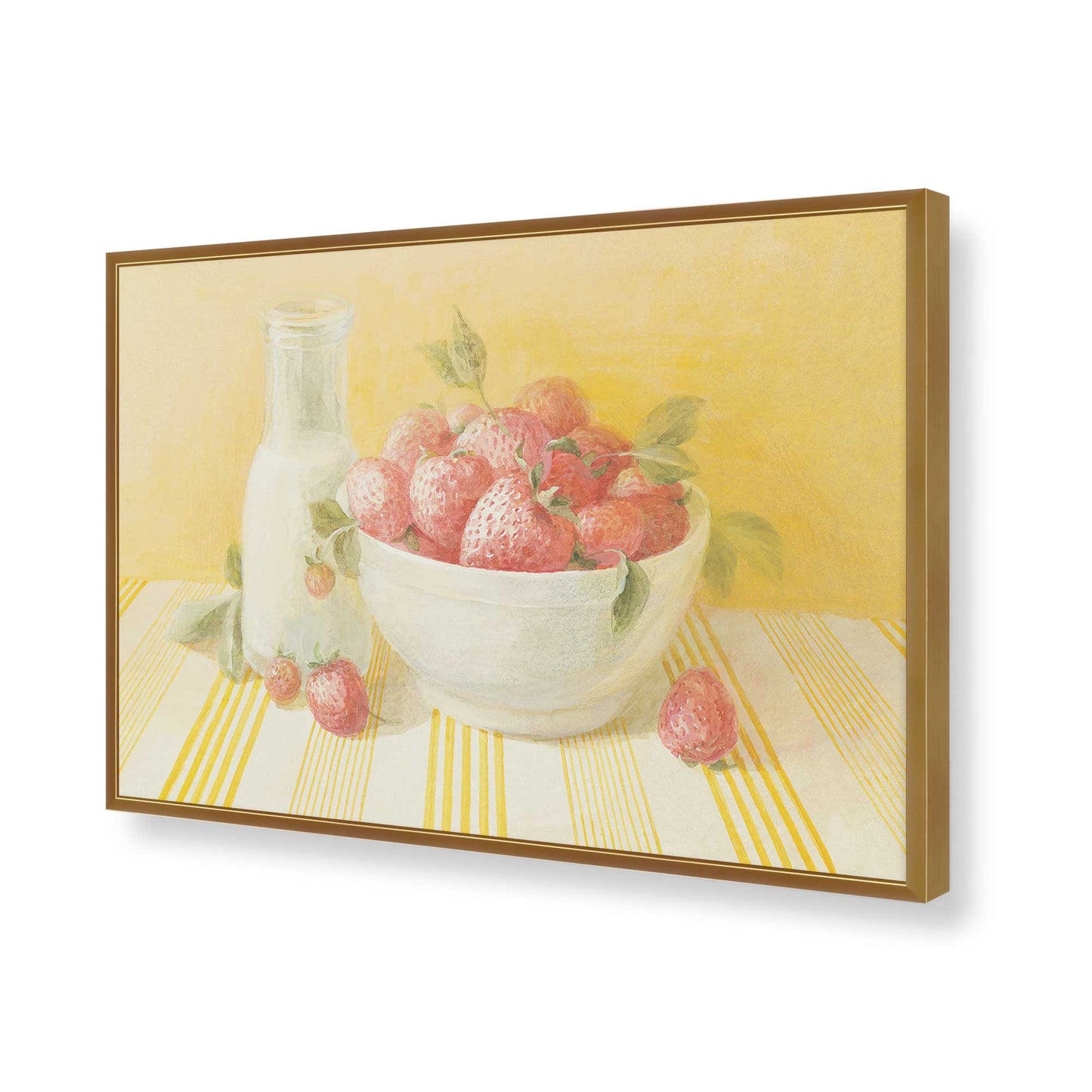 [Color:Polished Gold], Picture of art in a Polished Gold frame of the corner