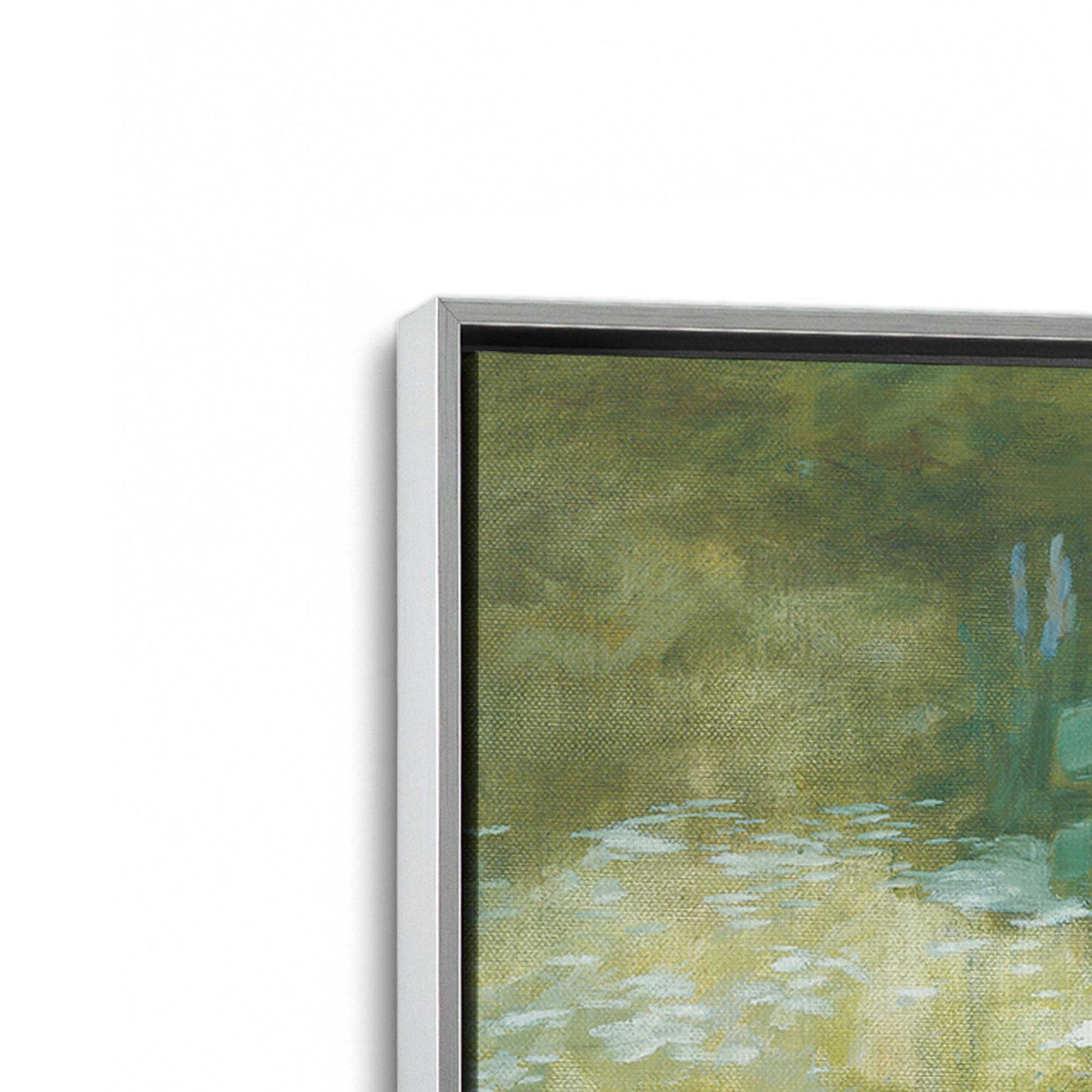 [Color:Polished Chrome], Picture of art in a Polished Chrome frame at an angle