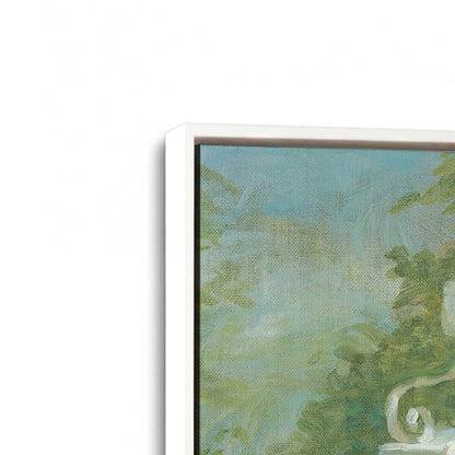 [Color:Opaque White], Picture of art in a White frame at an angle