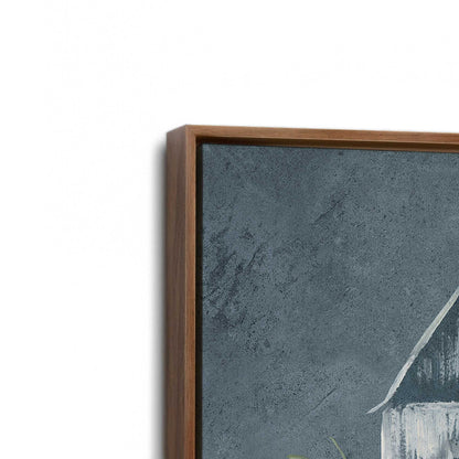 [Color:Walnut], Picture of art in a Walnut frame at an angle