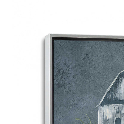 [Color:Polished Chrome], Picture of art in a Polished Chrome frame at an angle