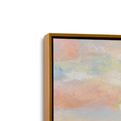 [Color:Polished Gold], Picture of art in a Polished Gold frame at an angle