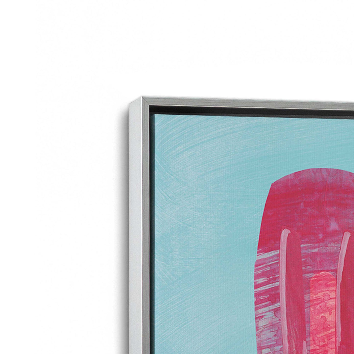 [Color:Polished Chrome], Picture of art in a Polished Chrome frame at an angle