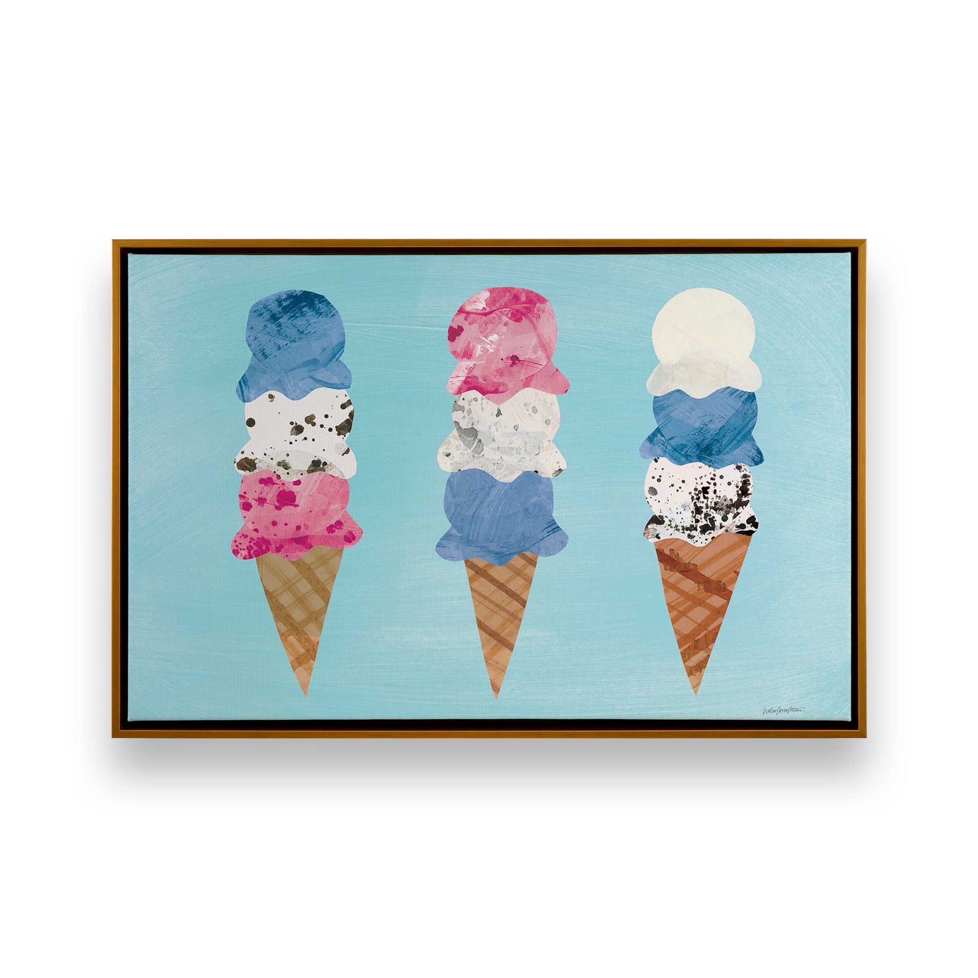 [Color:Polished Gold], Picture of art in a Polished Gold frame