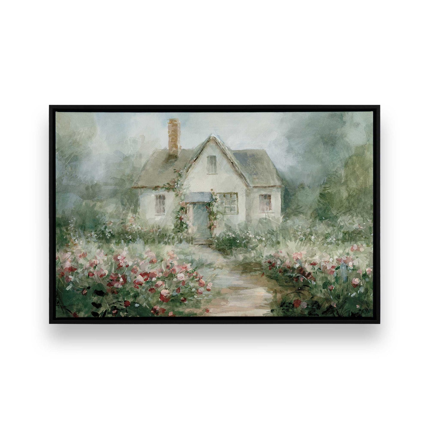 [Color:Satin Black], Picture of art in a Satin Black frame