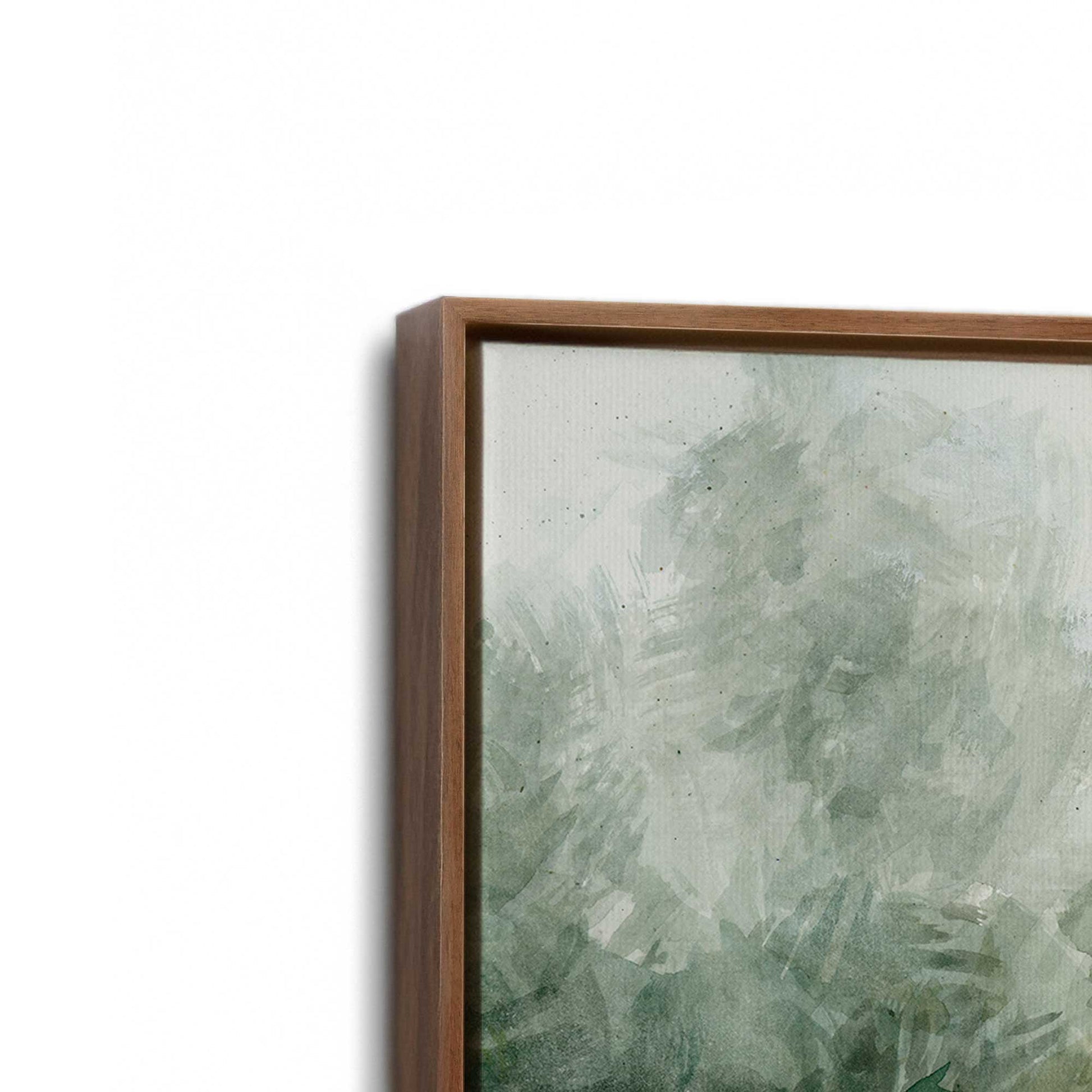 [Color:Walnut], Picture of art in a Walnut frame at an angle
