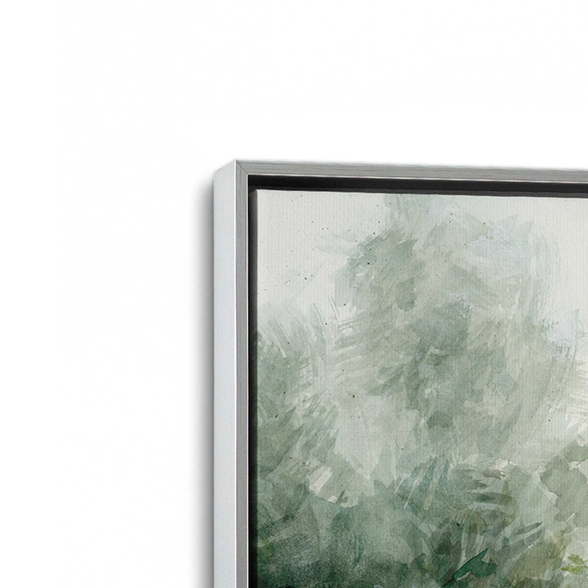 [Color:Polished Chrome], Picture of art in a Polished Chrome frame at an angle