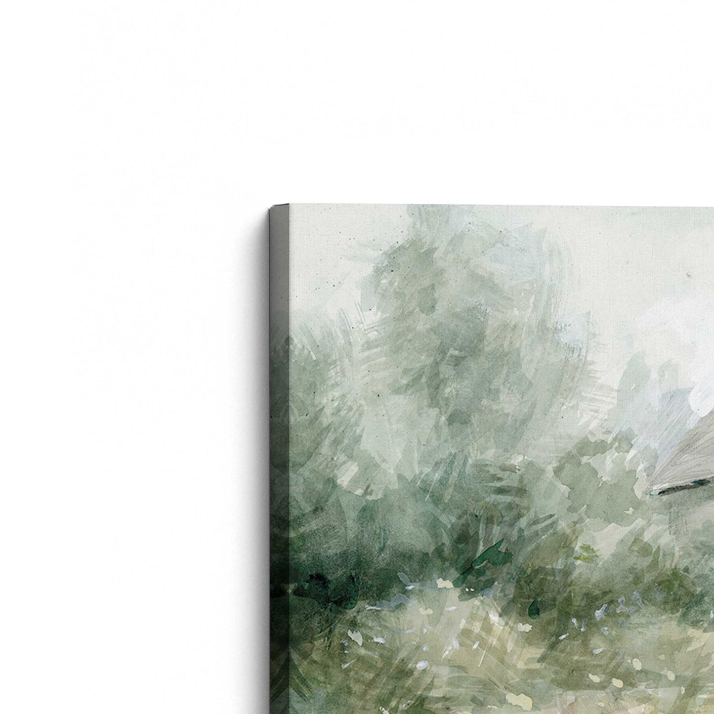 [Color:Stretched Canvas], Picture of the corner of the art