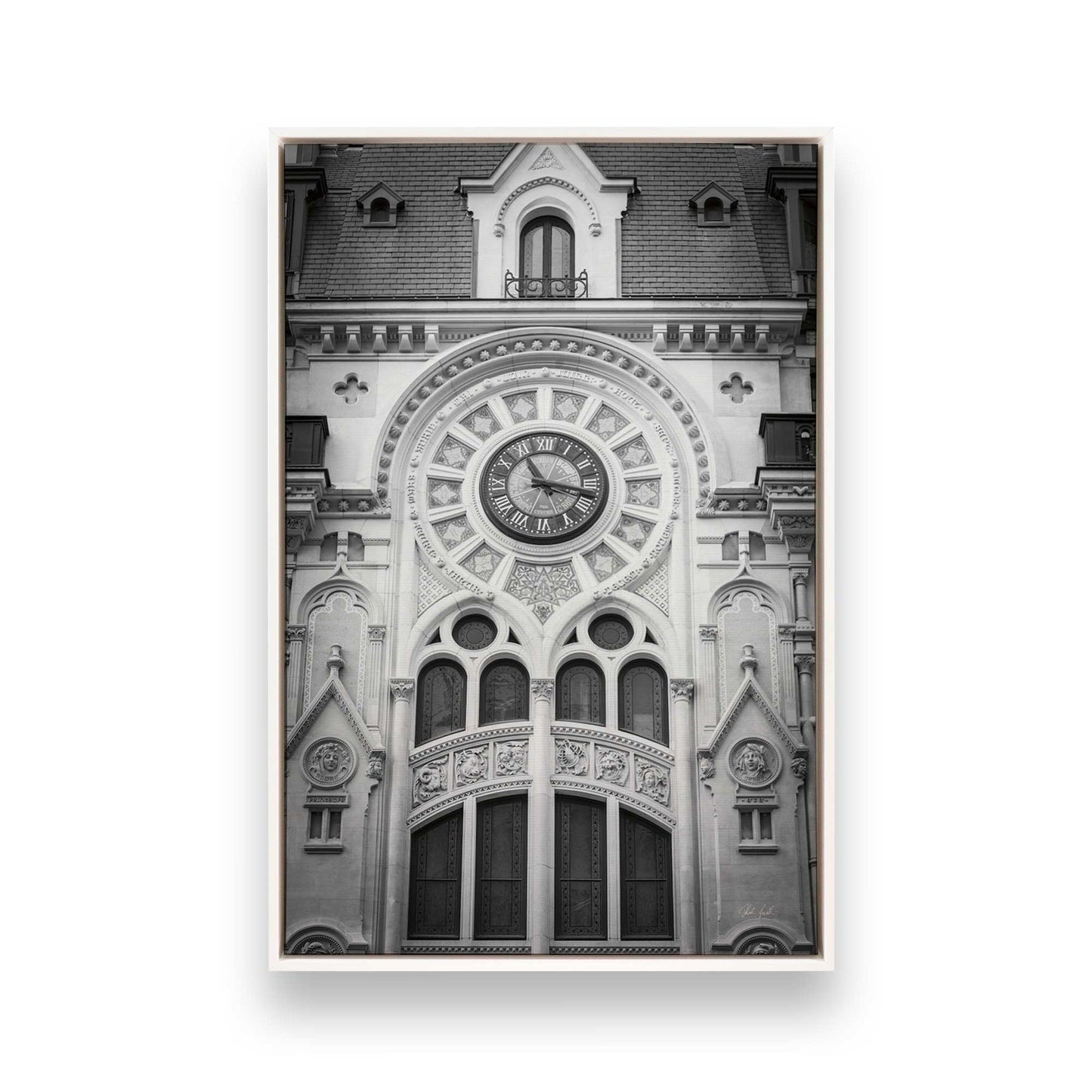 [Color:Opaque White], Picture of art in a White frame