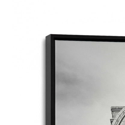 [Color:Satin Black], Picture of art in a Satin Black frame at an angle