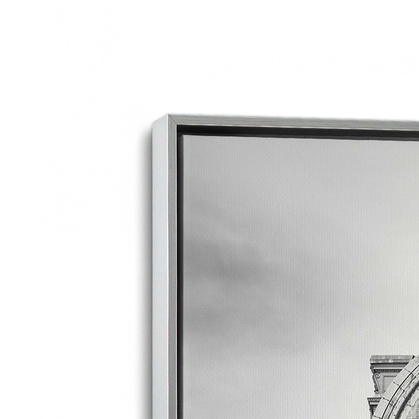 [Color:Polished Chrome], Picture of art in a Polished Chrome frame at an angle