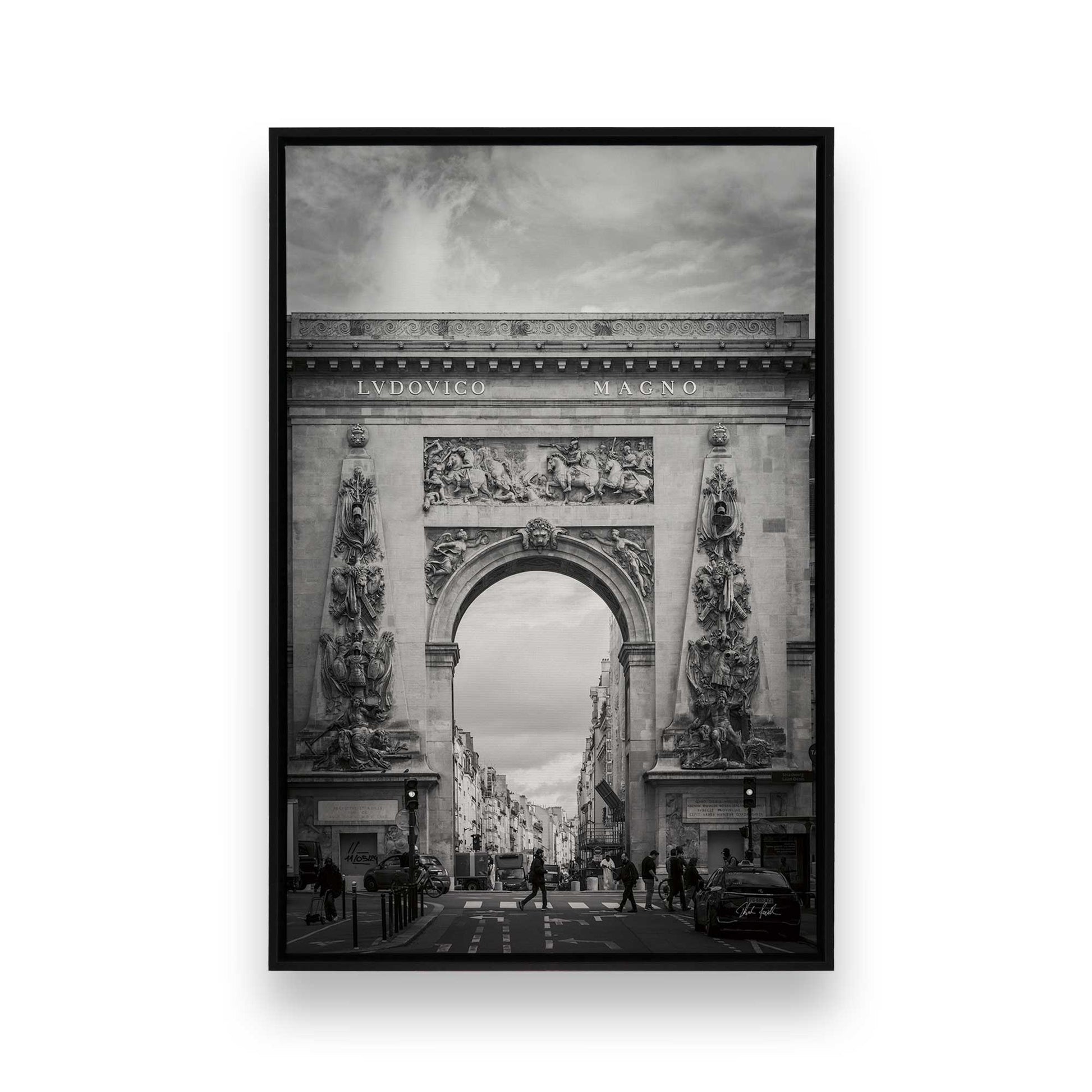 [Color:Satin Black], Picture of art in a Satin Black frame