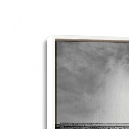 [Color:Opaque White], Picture of art in a White frame at an angle