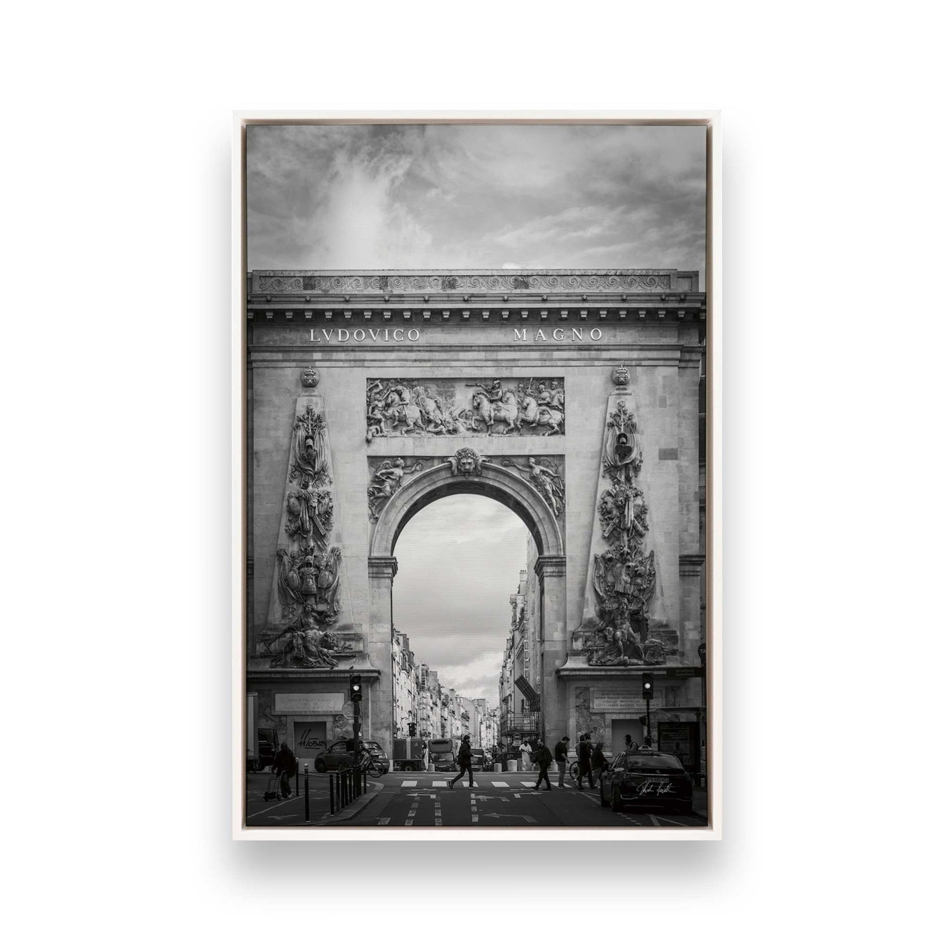 [Color:Opaque White], Picture of art in a White frame