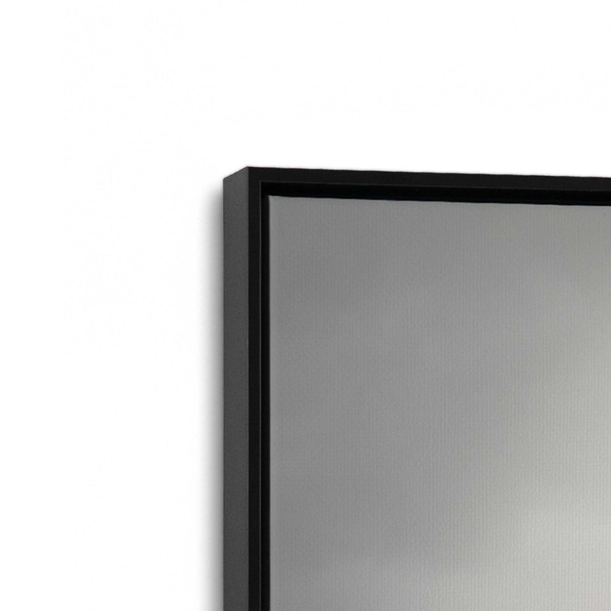 [Color:Satin Black], Picture of art in a Satin Black frame at an angle