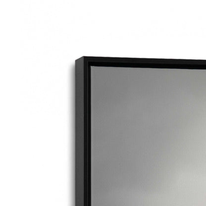 [Color:Satin Black], Picture of art in a Satin Black frame at an angle