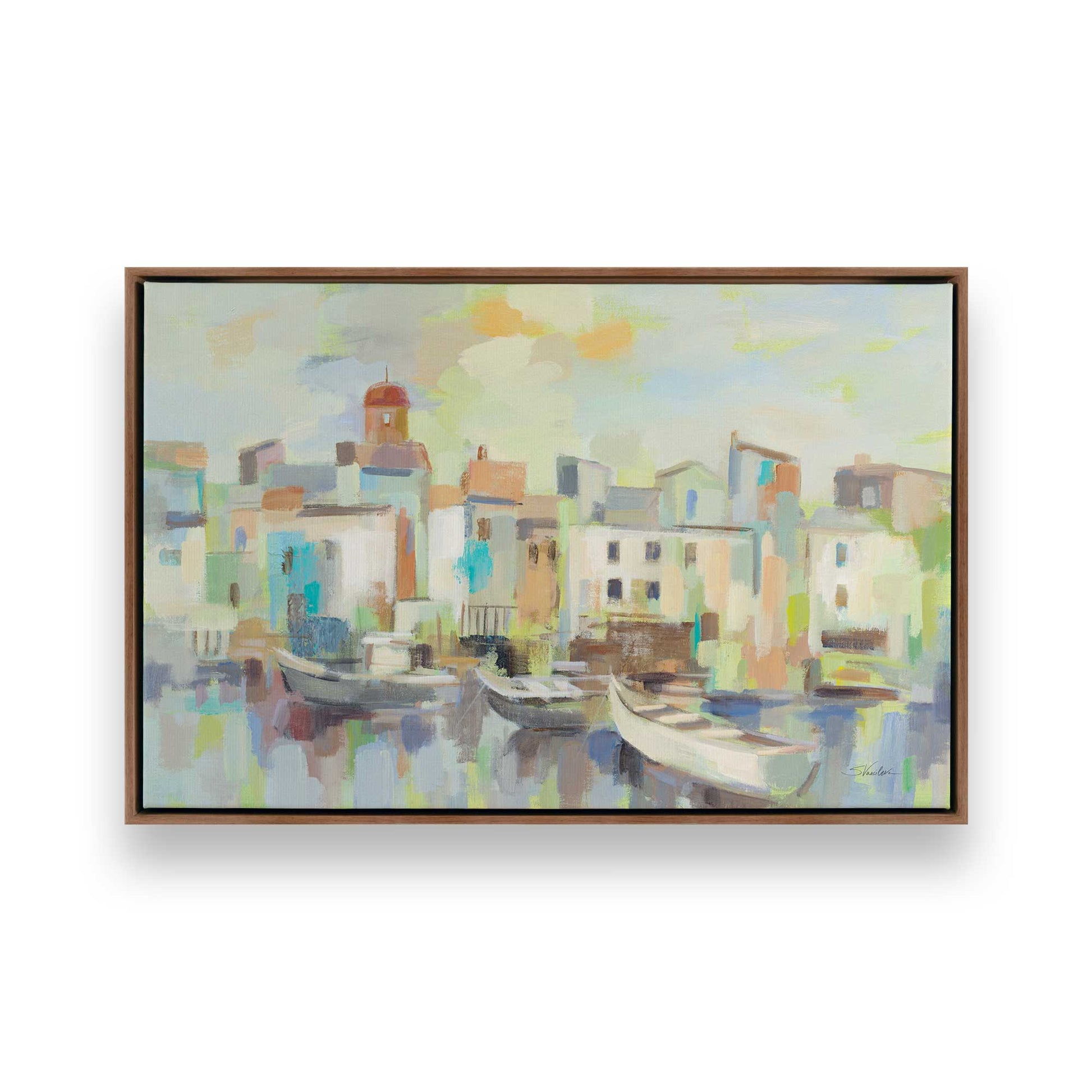 [Color:Walnut], Picture of art in a Walnut frame