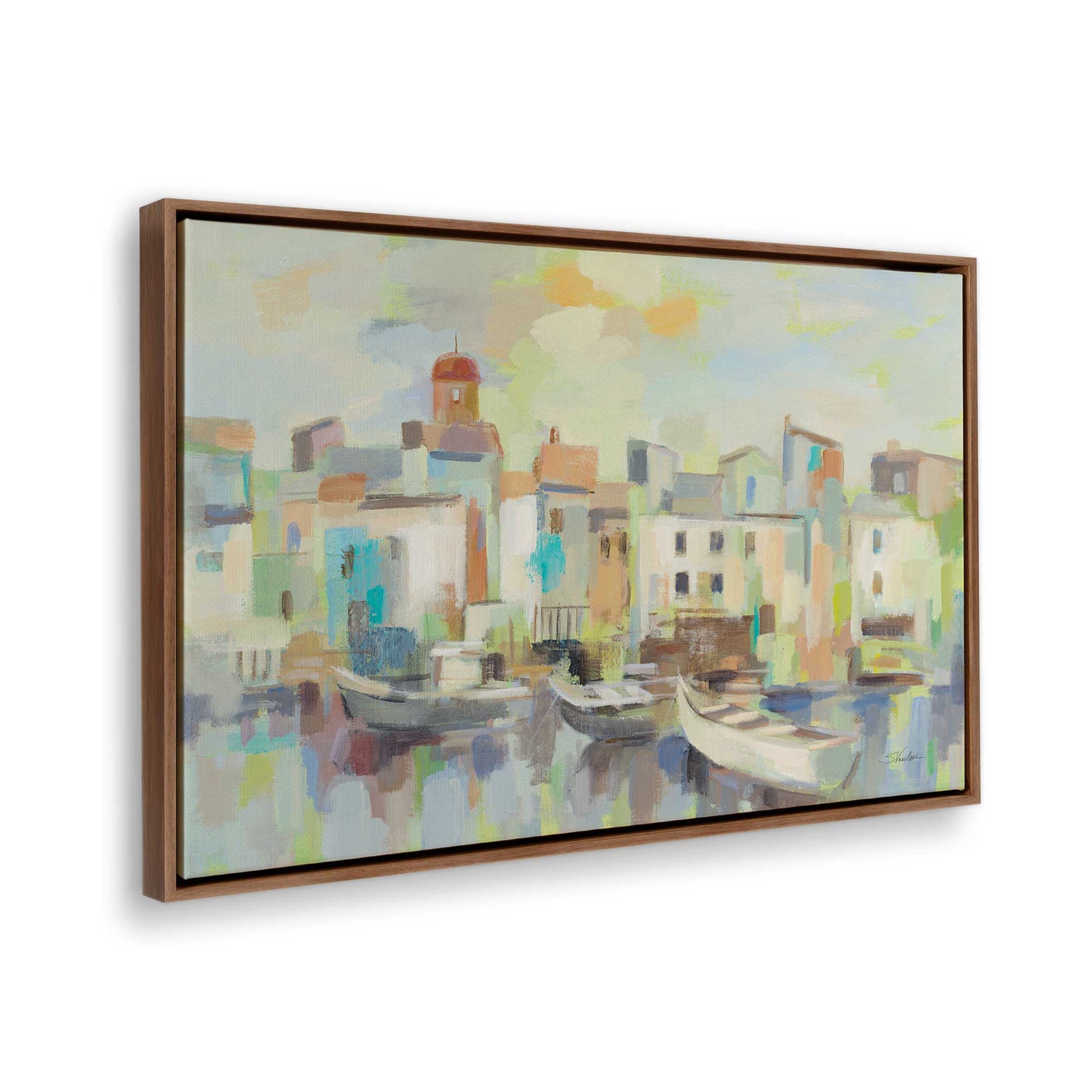 [Color:Walnut], Picture of the corner of the art
