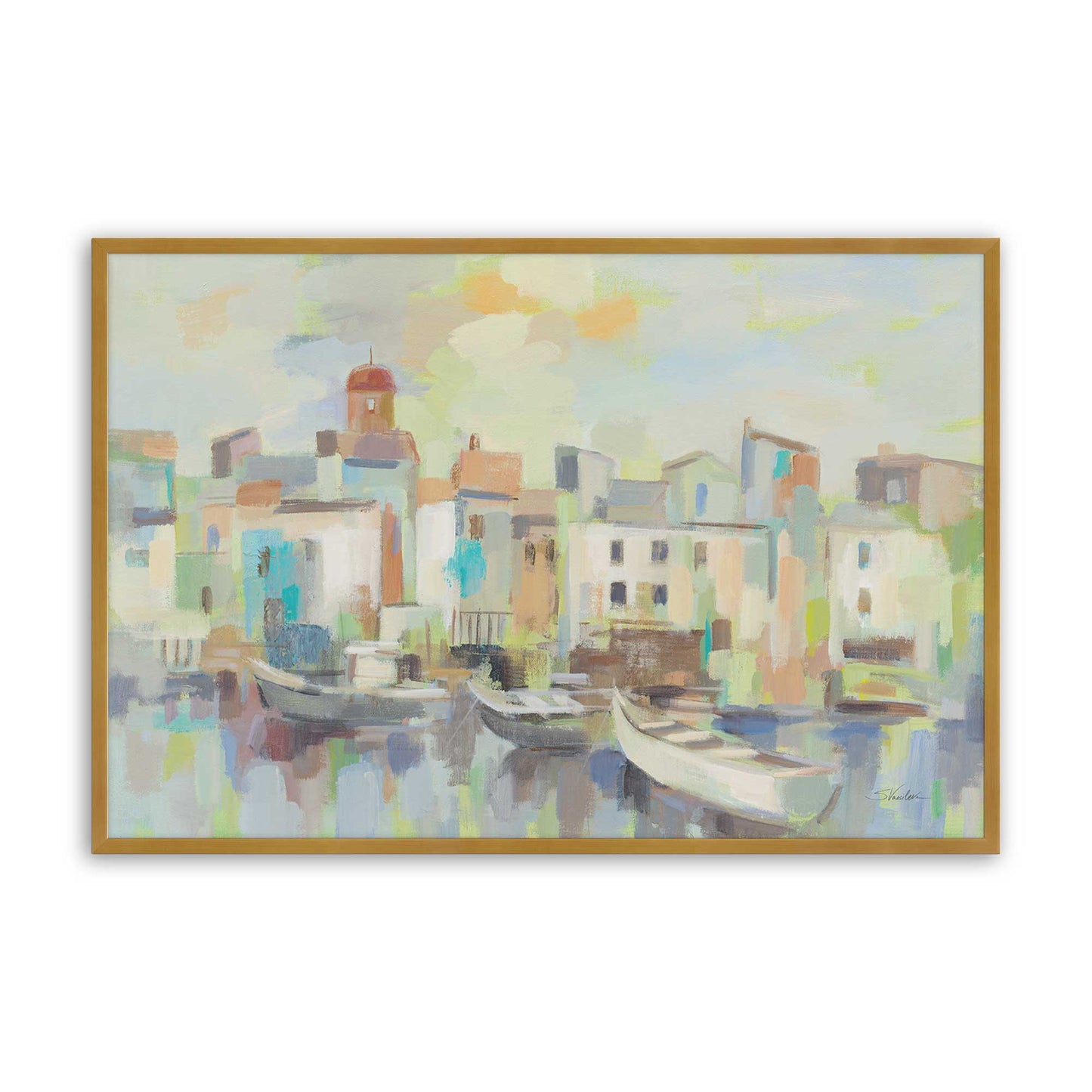 [Color:Polished Gold], Picture of art in a Polished Gold frame