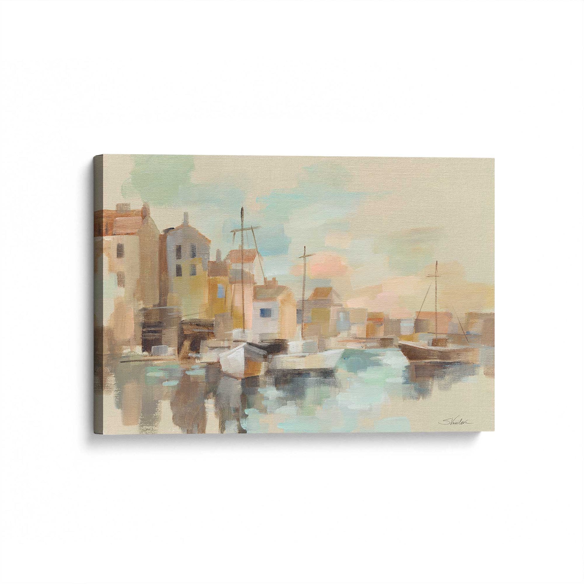 [Color:Stretched Canvas], Picture of art at an angle