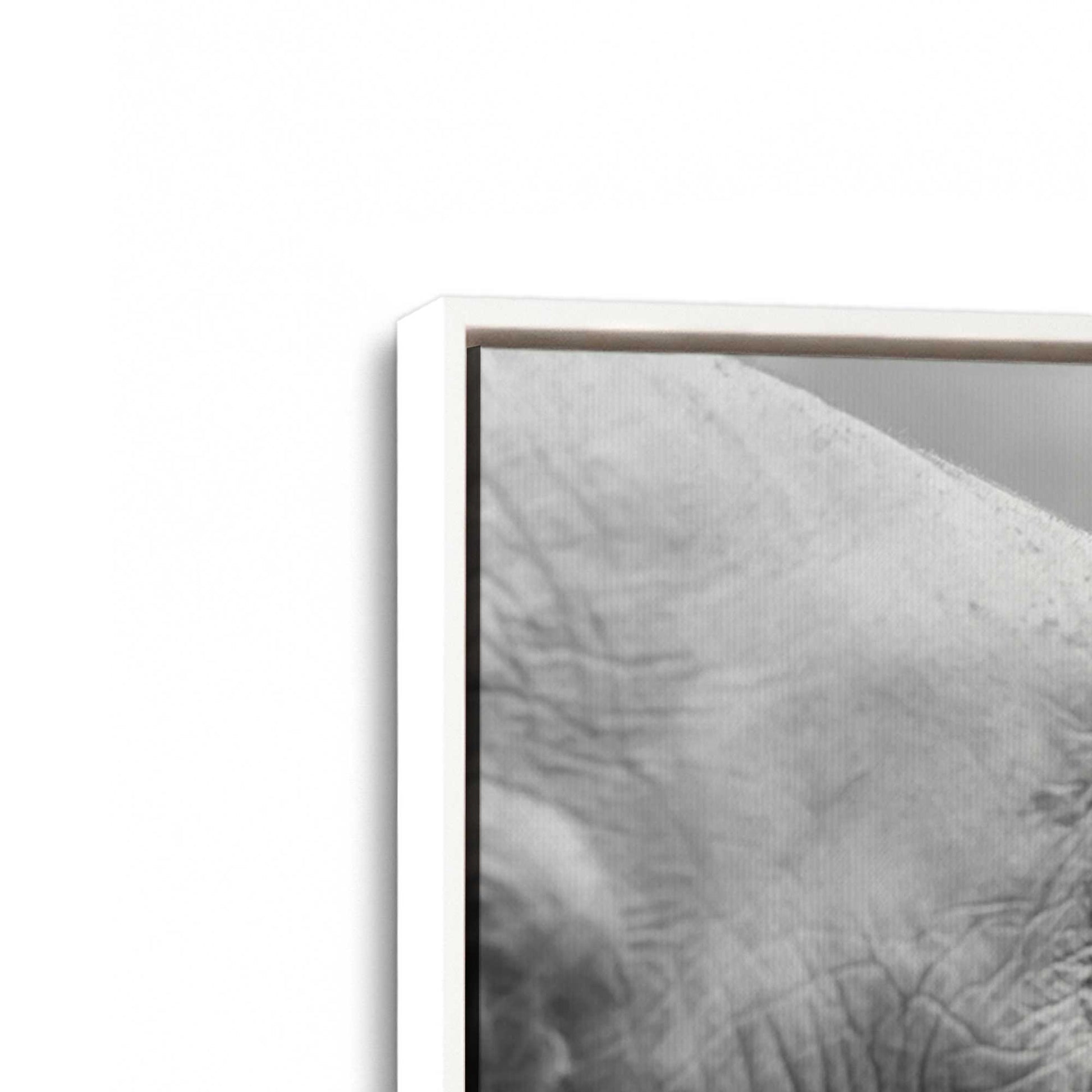 [Color:Opaque White], Picture of art in a White frame at an angle