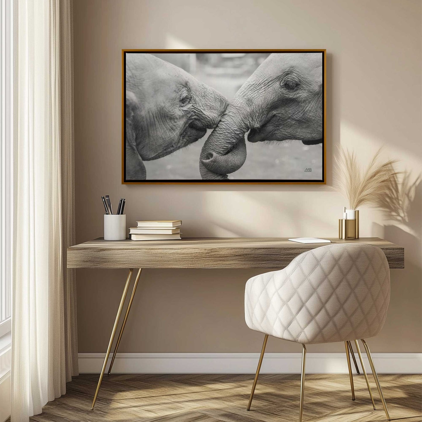 Picture of art in a room