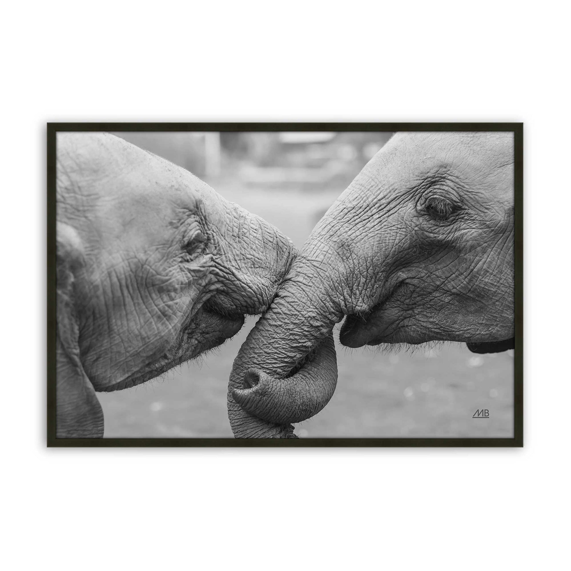 [Color:Satin Black], Picture of art in a Satin Black frame