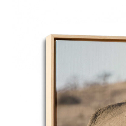 [Color:American Maple], Picture of art in a American Maple frame at an angle