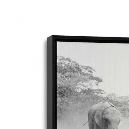 [Color:Satin Black], Picture of art in a Satin Black frame at an angle