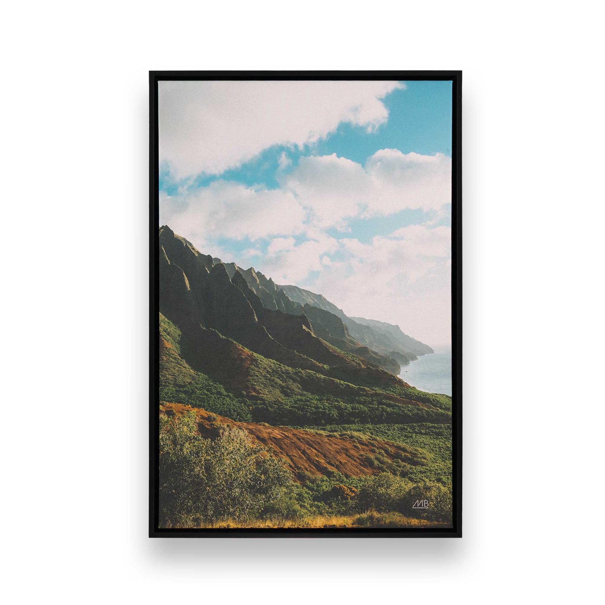 [Color:Satin Black], Picture of art in a Satin Black frame