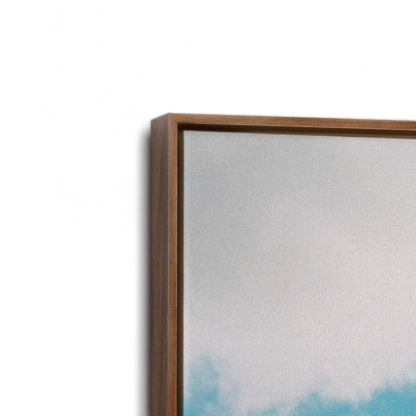 [Color:Walnut], Picture of art in a Walnut frame at an angle