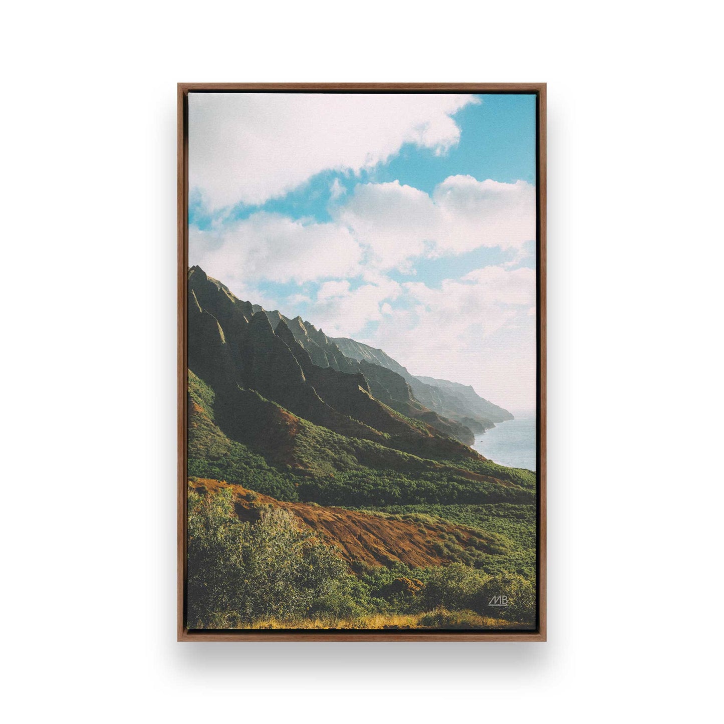 [Color:Walnut], Picture of art in a Walnut frame