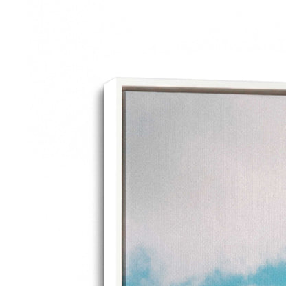 [Color:Opaque White], Picture of art in a White frame at an angle